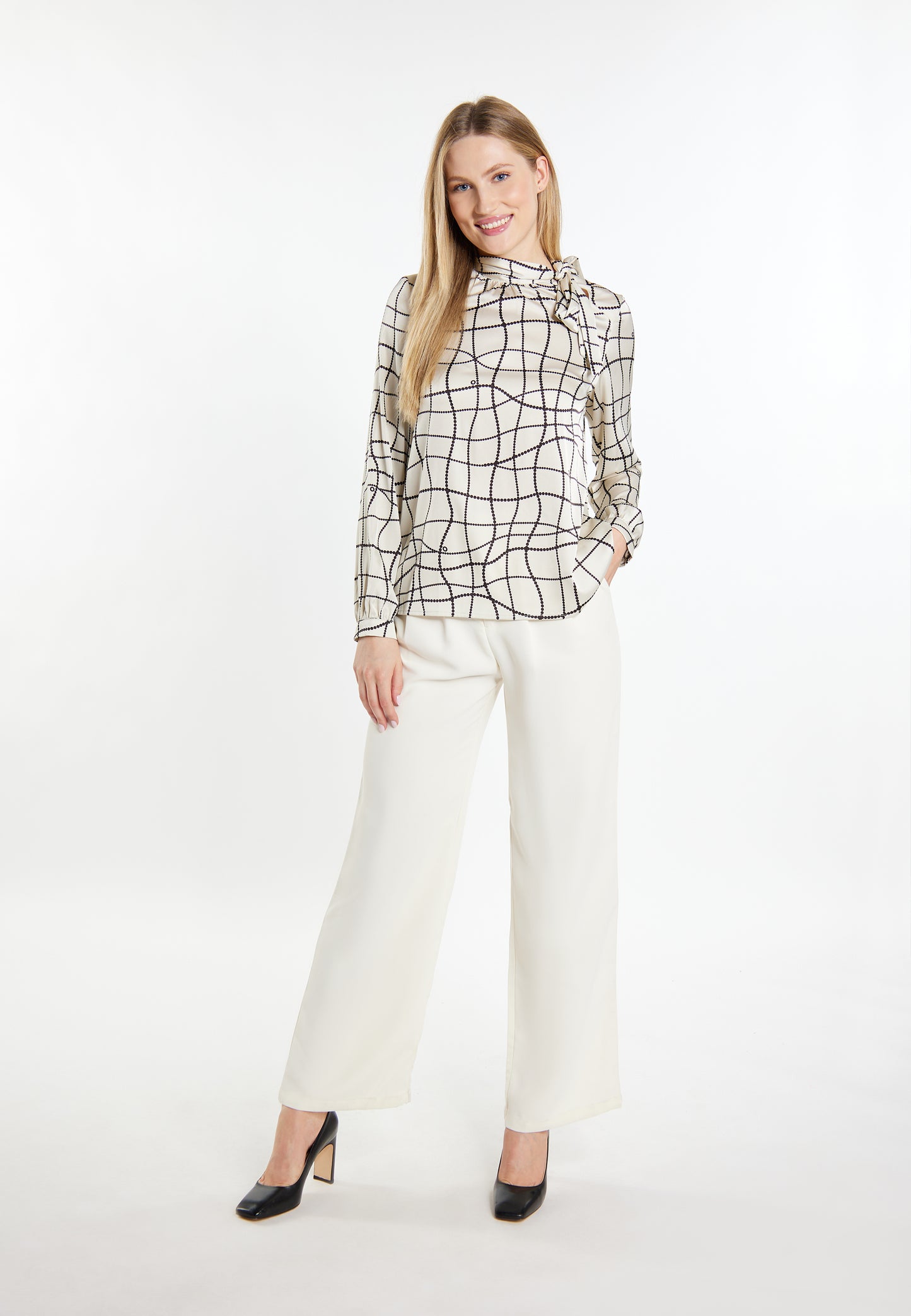 Dreimaster klassische Damen-Langarmbluse