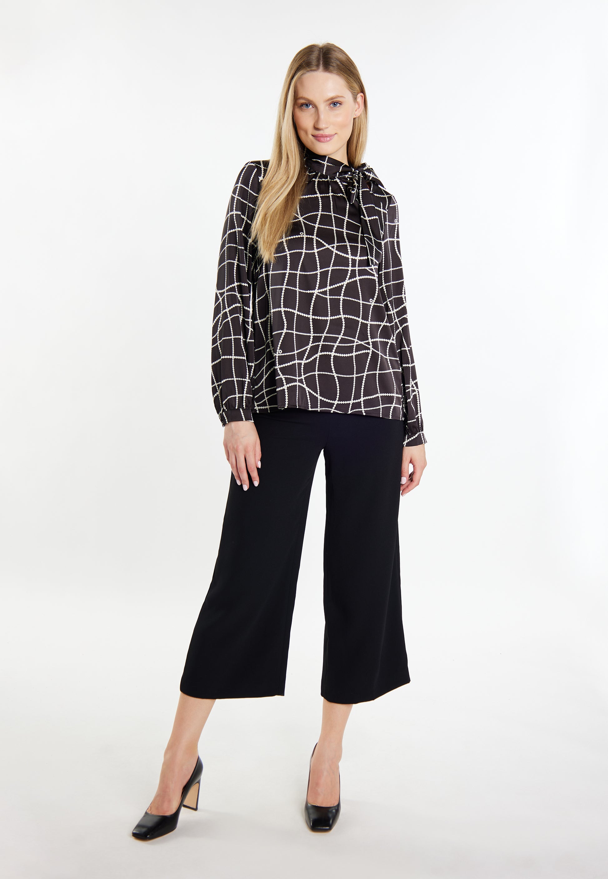 Dreimaster klassische Damen-Langarmbluse