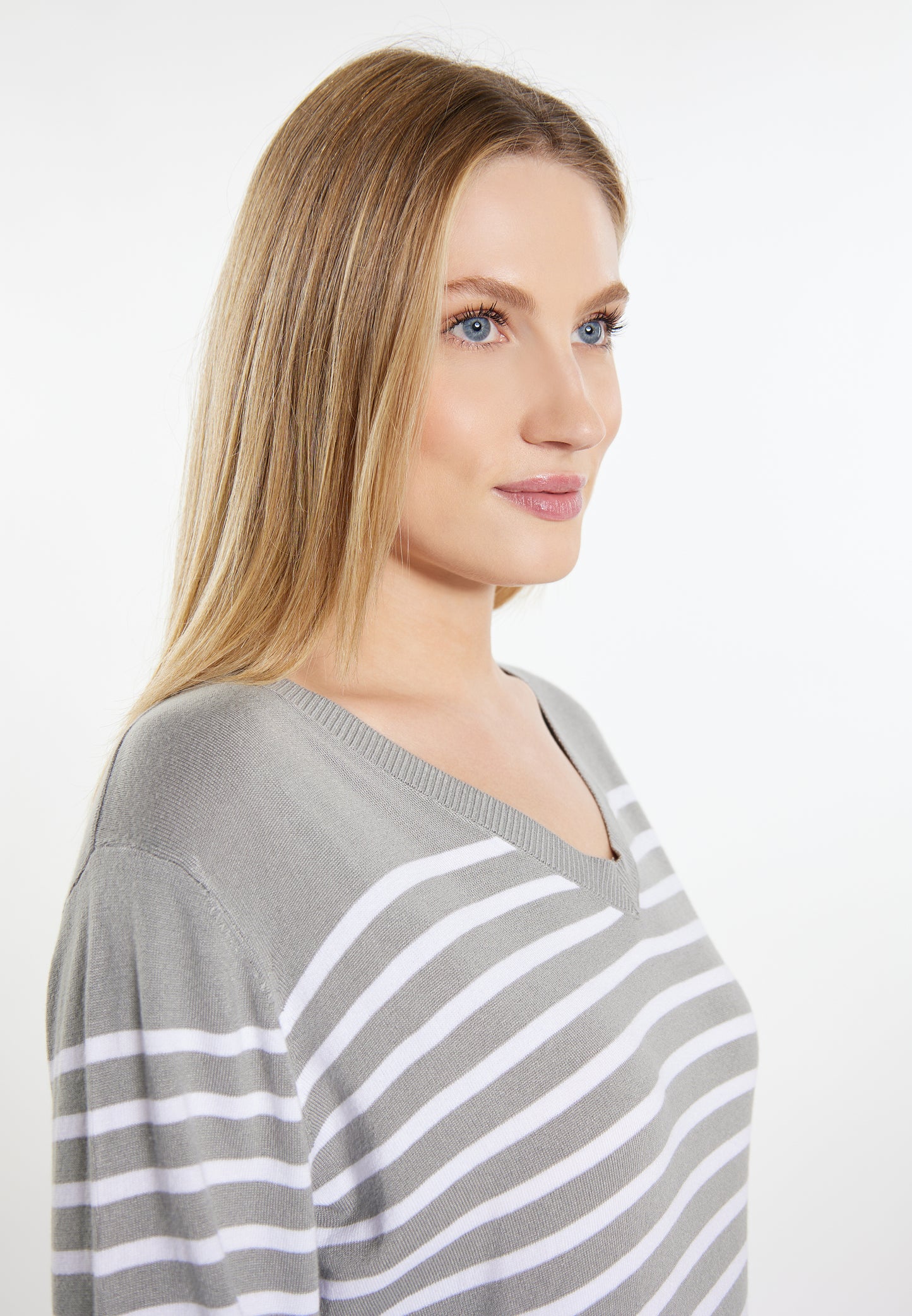 DreiMaster Maritim Damen Strickpullover + Einkaufstaschen-Set