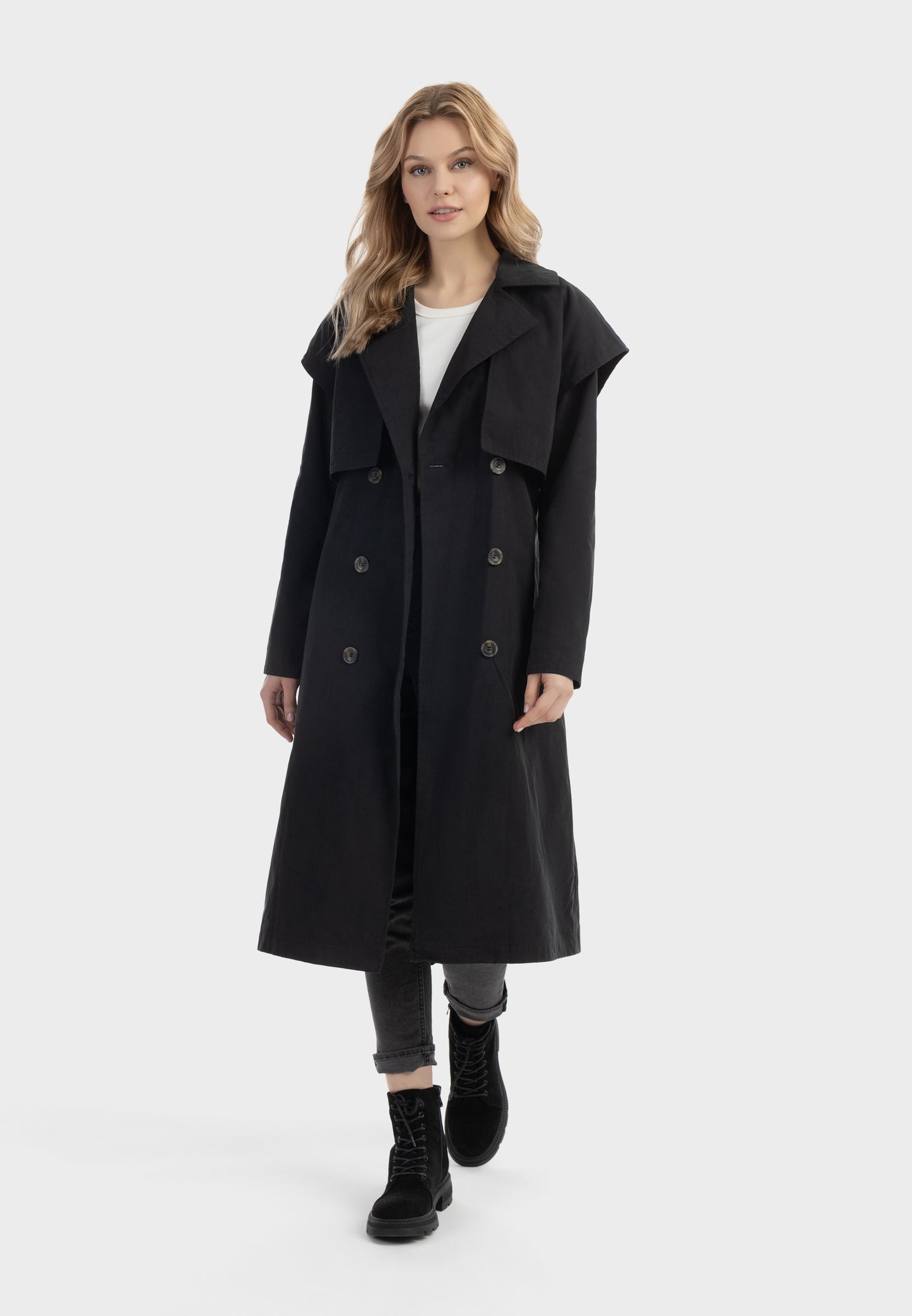 Dreimaster Vintage Trenchcoat für Damen
