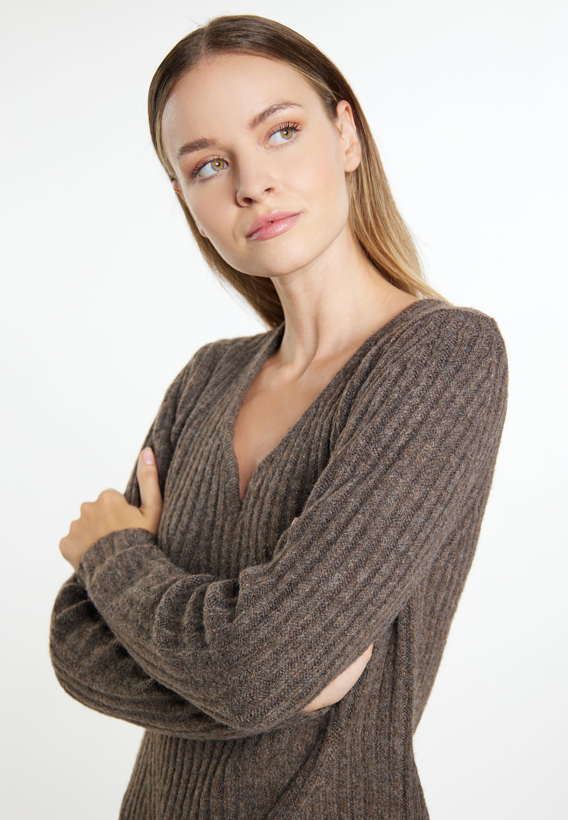 DreiMaster Klassik damska dzianinowa sukienka