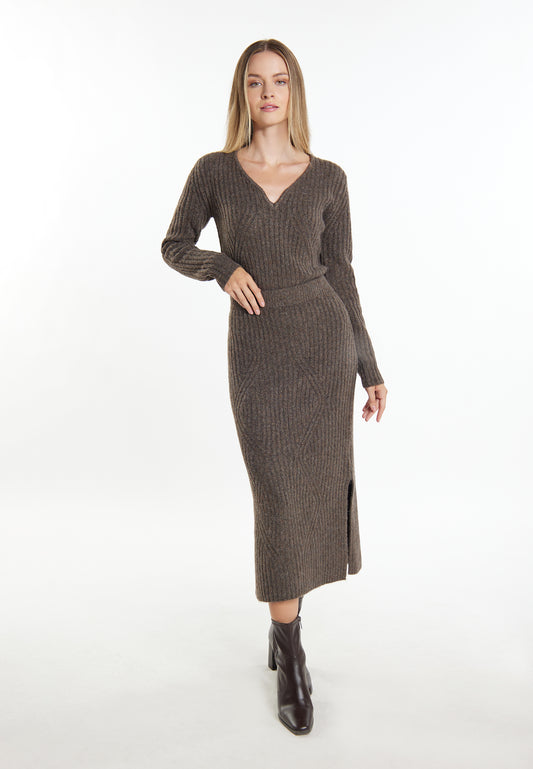 DreiMaster Klassik damska dzianinowa sukienka