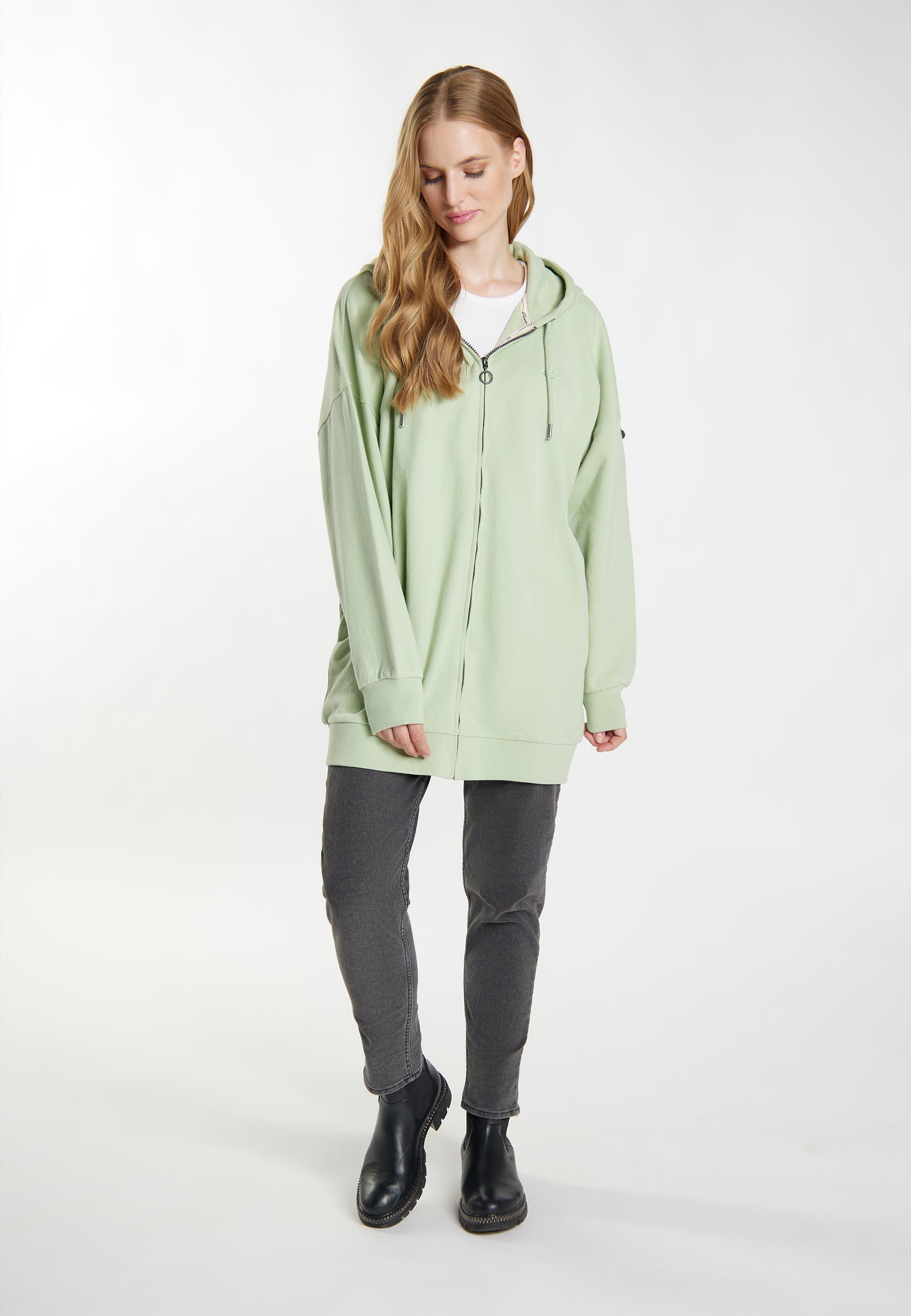 DreiMaster Vintage Women's Long Sweat Hooded Jacket