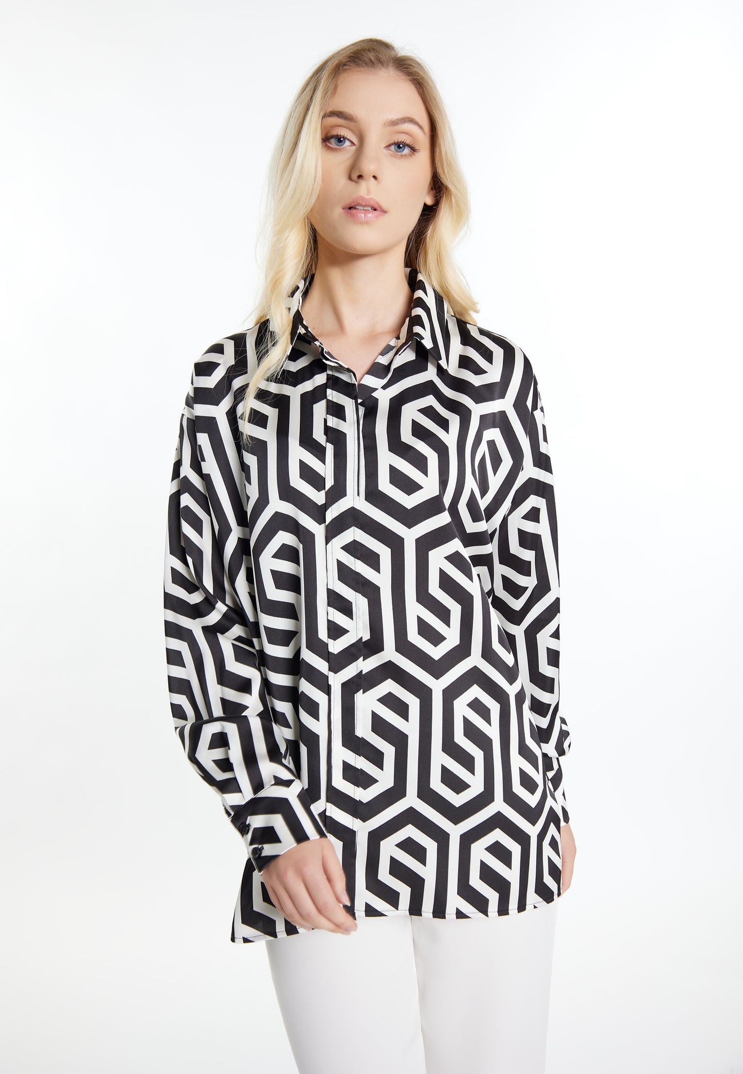 DreiMaster Klassik damska bluzka koszulowa