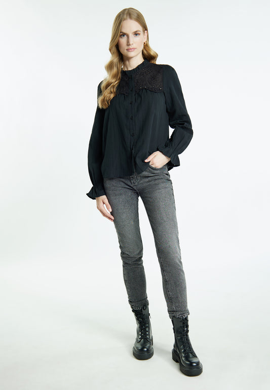 DreiMaster Vintage damska bluzka z długim rękawem