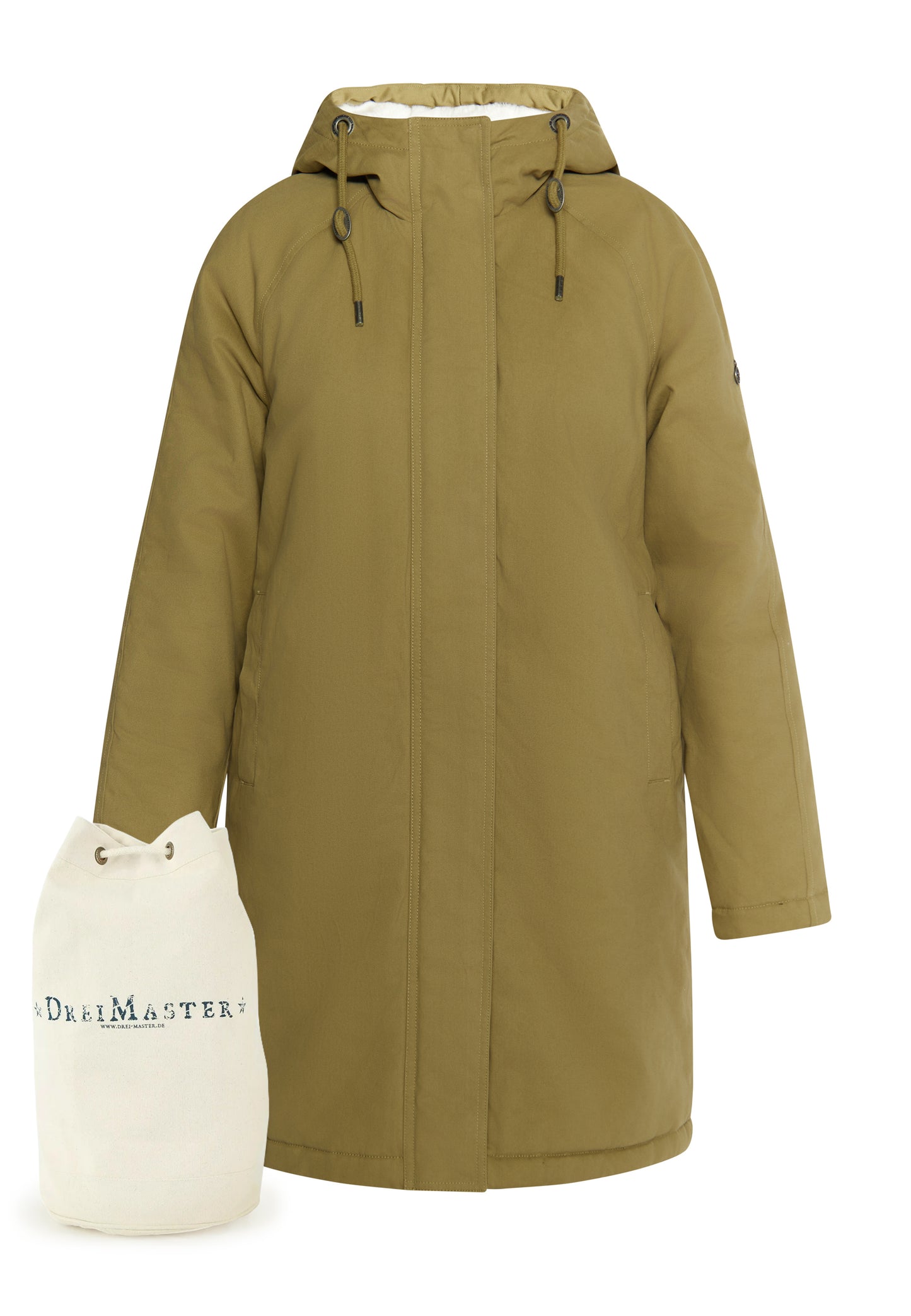 Dreimaster Vintage Damen Winterparka + Einkaufstasche - Set
