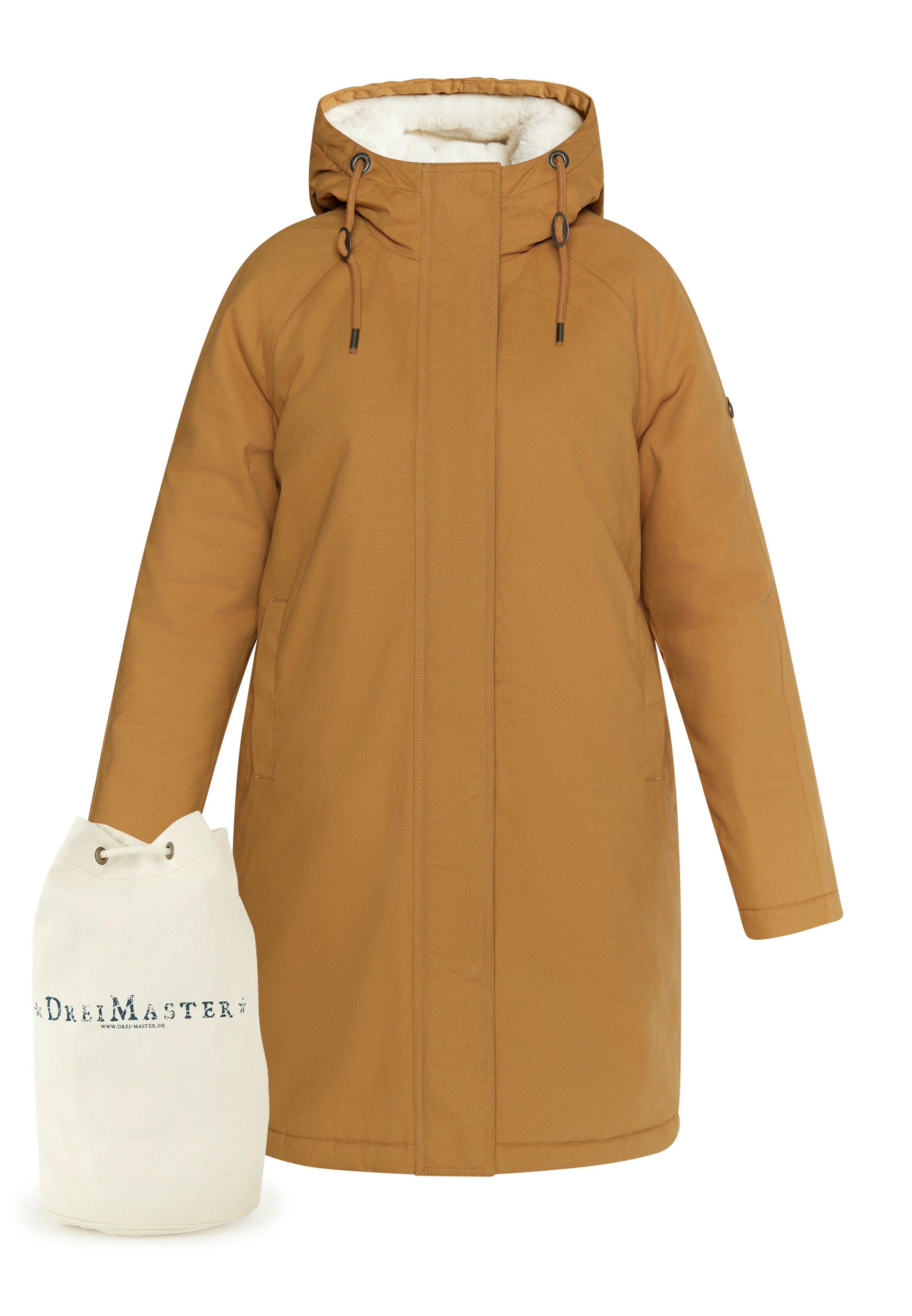 Dreimaster Vintage Damen Winterparka + Einkaufstasche - Set