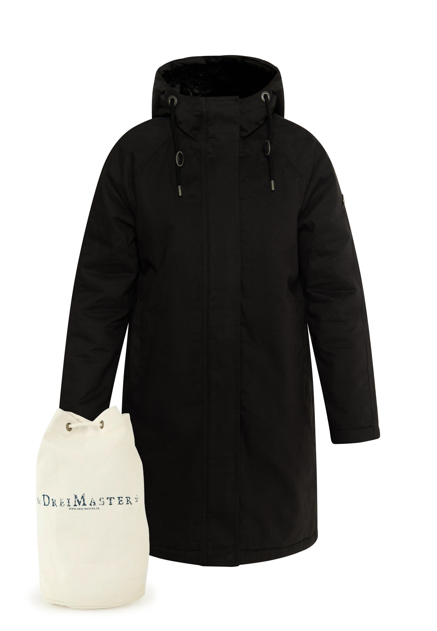 Dreimaster Vintage Damen Winterparka + Einkaufstasche - Set