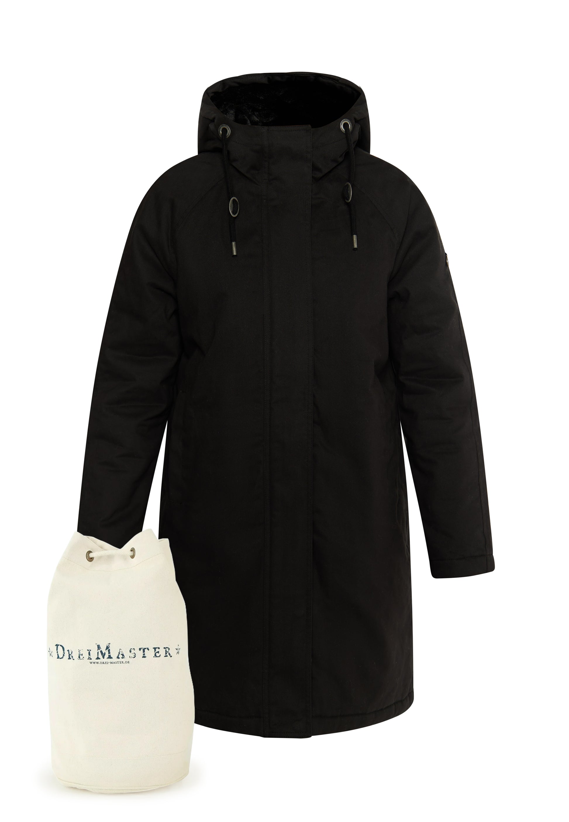Dreimaster Vintage Damen Winterparka + Einkaufstasche - Set