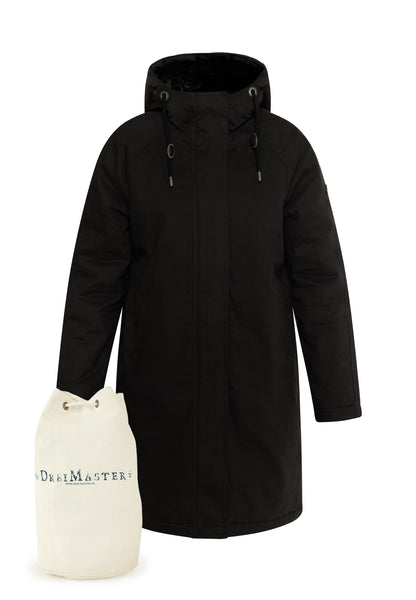 Dreimaster Vintage Damen Winterparka + Einkaufstasche - Set