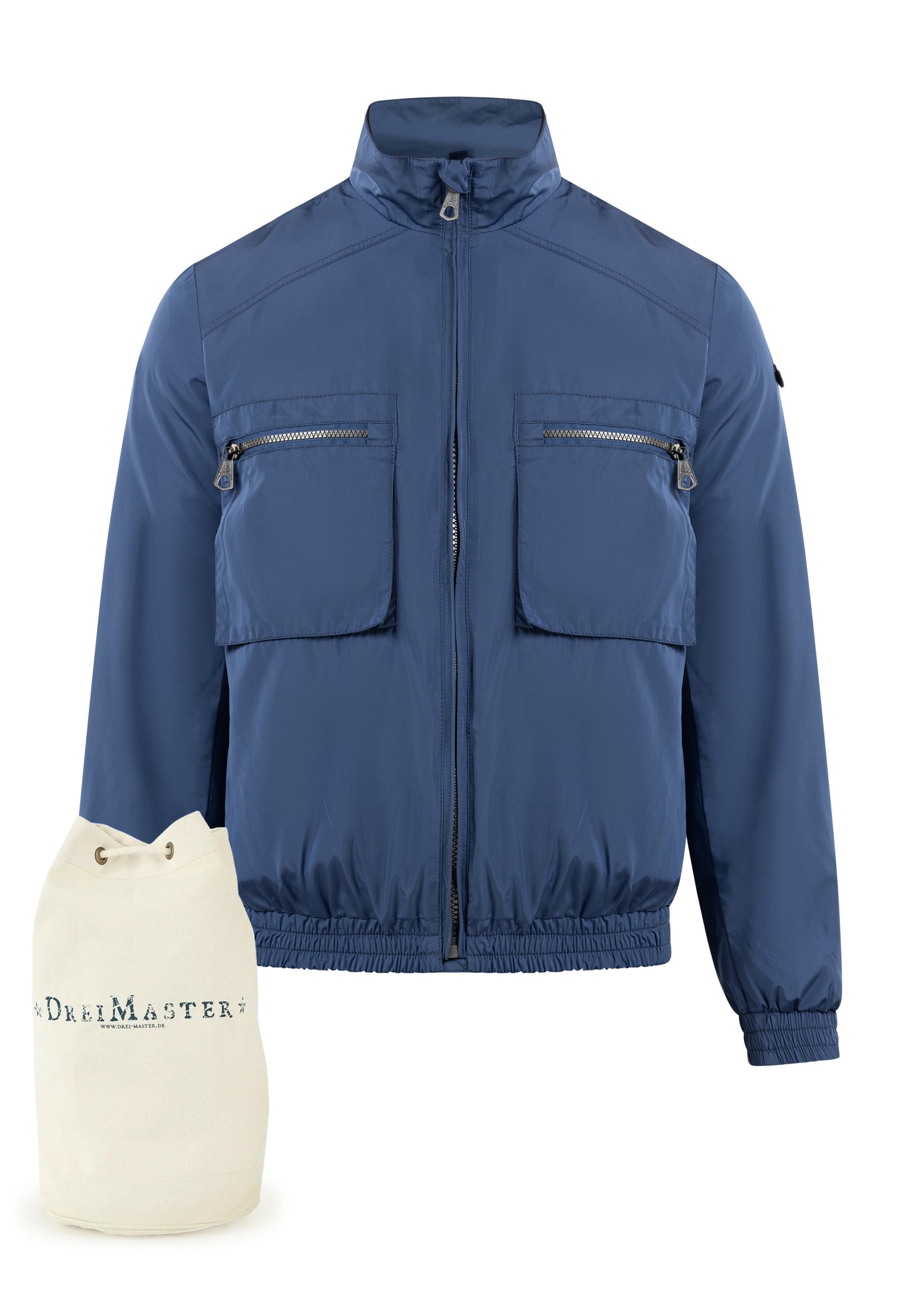 DreiMaster Maritim Herrenjacke + Einkaufstaschen-Set
