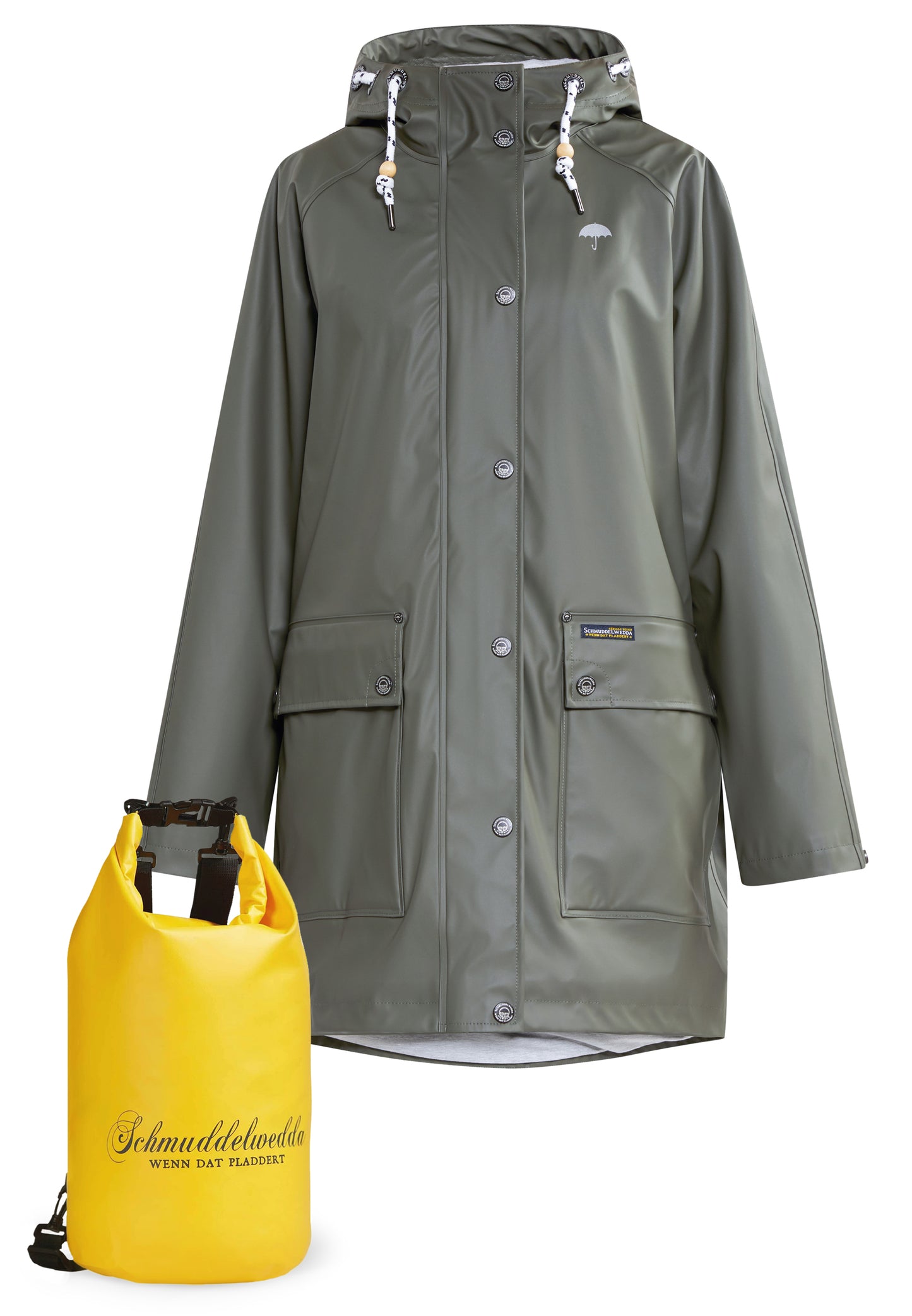 Schmuddelwedda Damenmantel + Tagesrucksack - Set