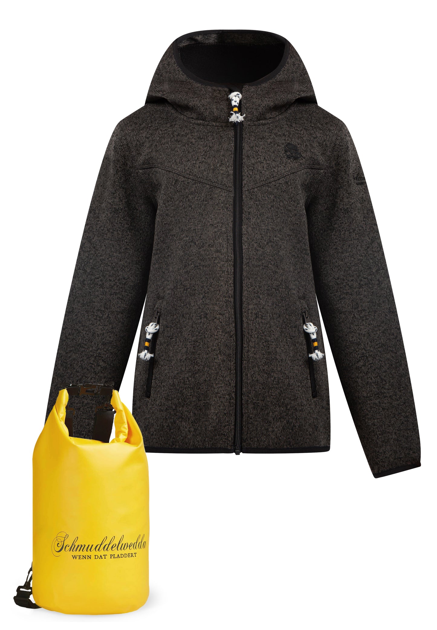 Schmuddelwedda Strickfleece-Blouson + Tagesrucksack - Set