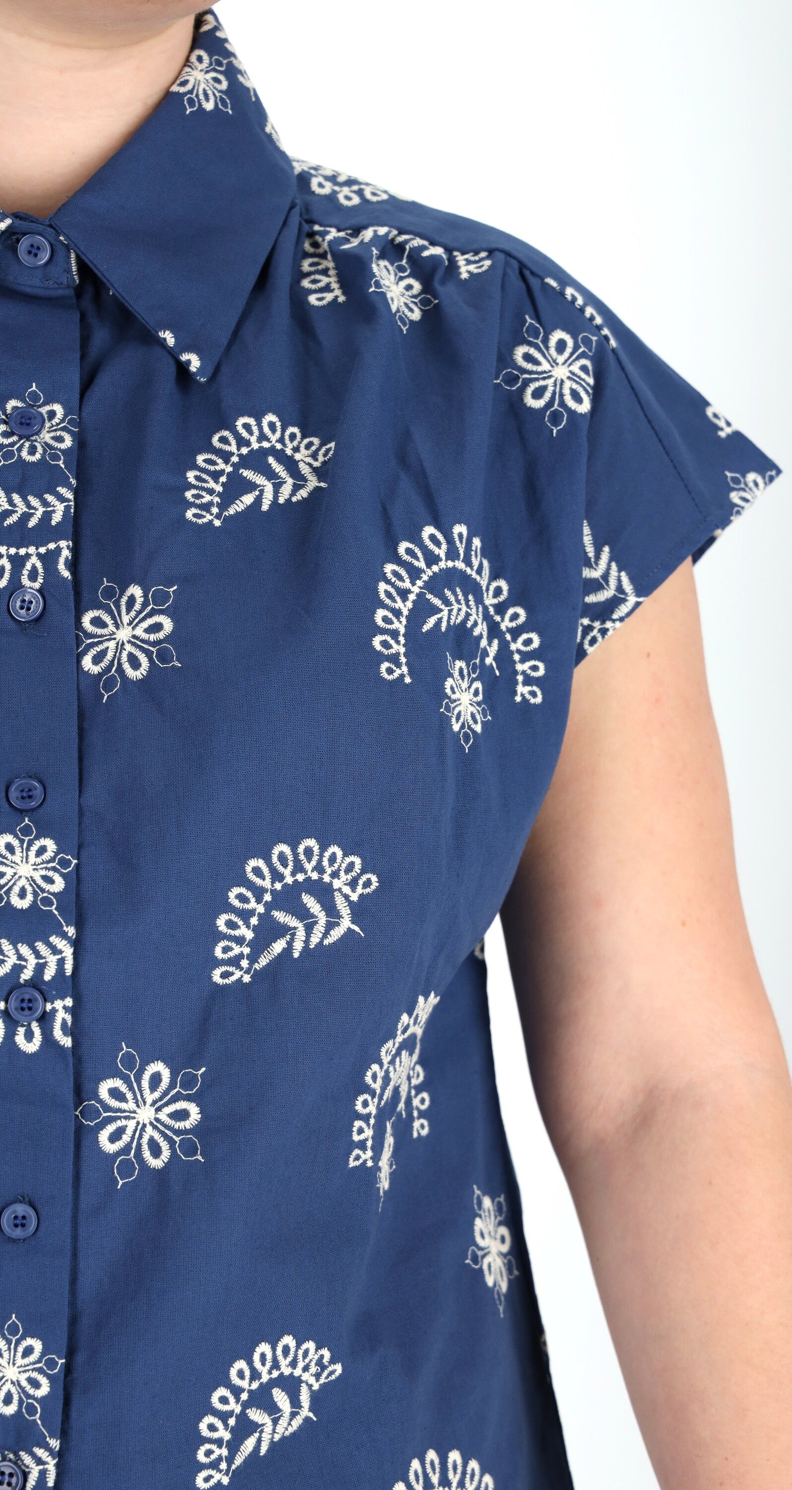 Dreimaster Vintage Damen Bluse