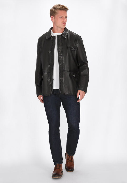 DreiMaster Vintage Herren Lederjacke
