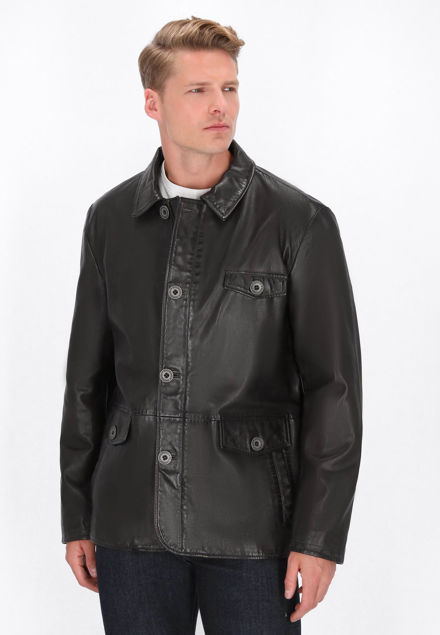 DreiMaster Vintage Men's Leather Jacket