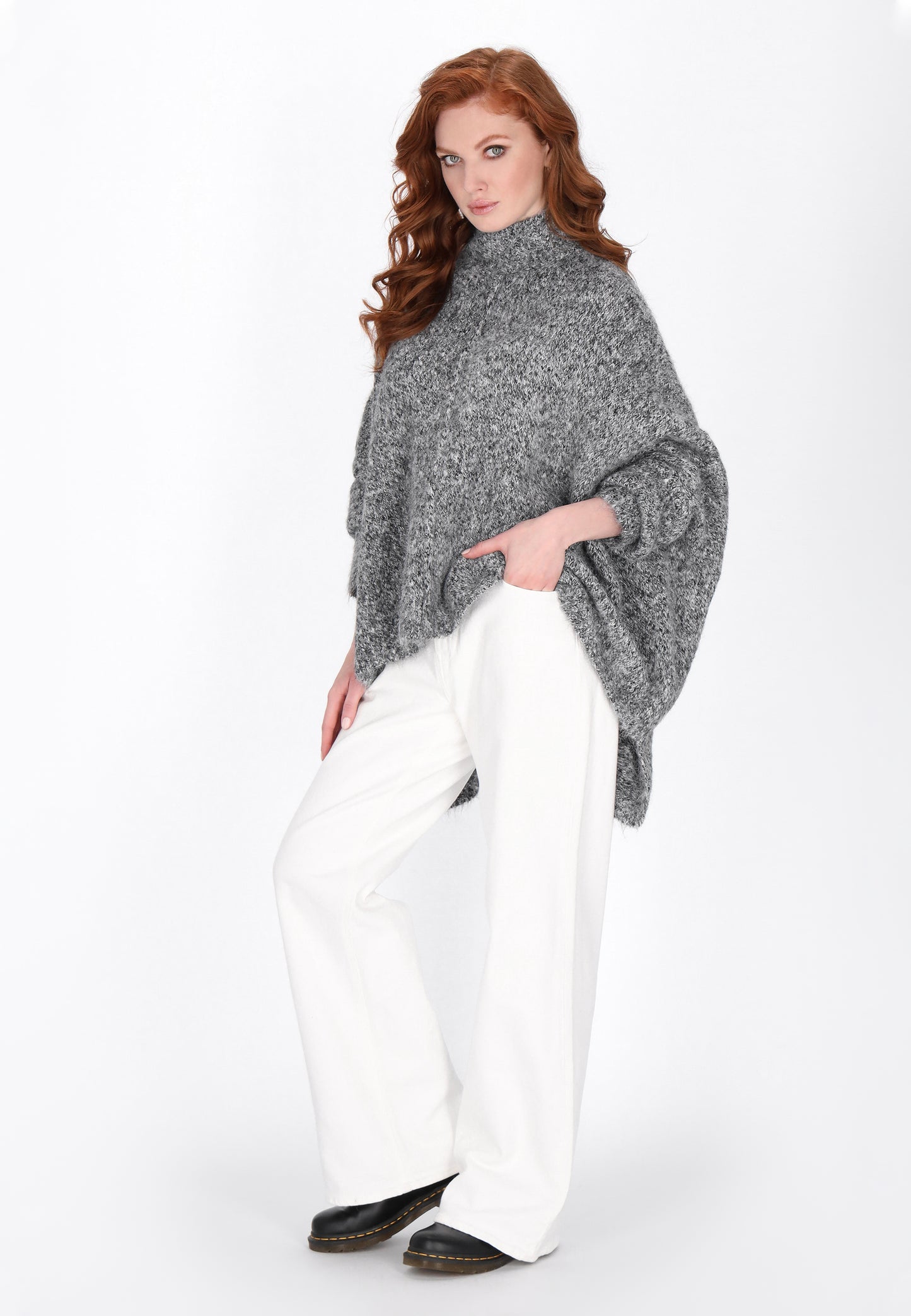 DreiMaster Vintage damski poncho