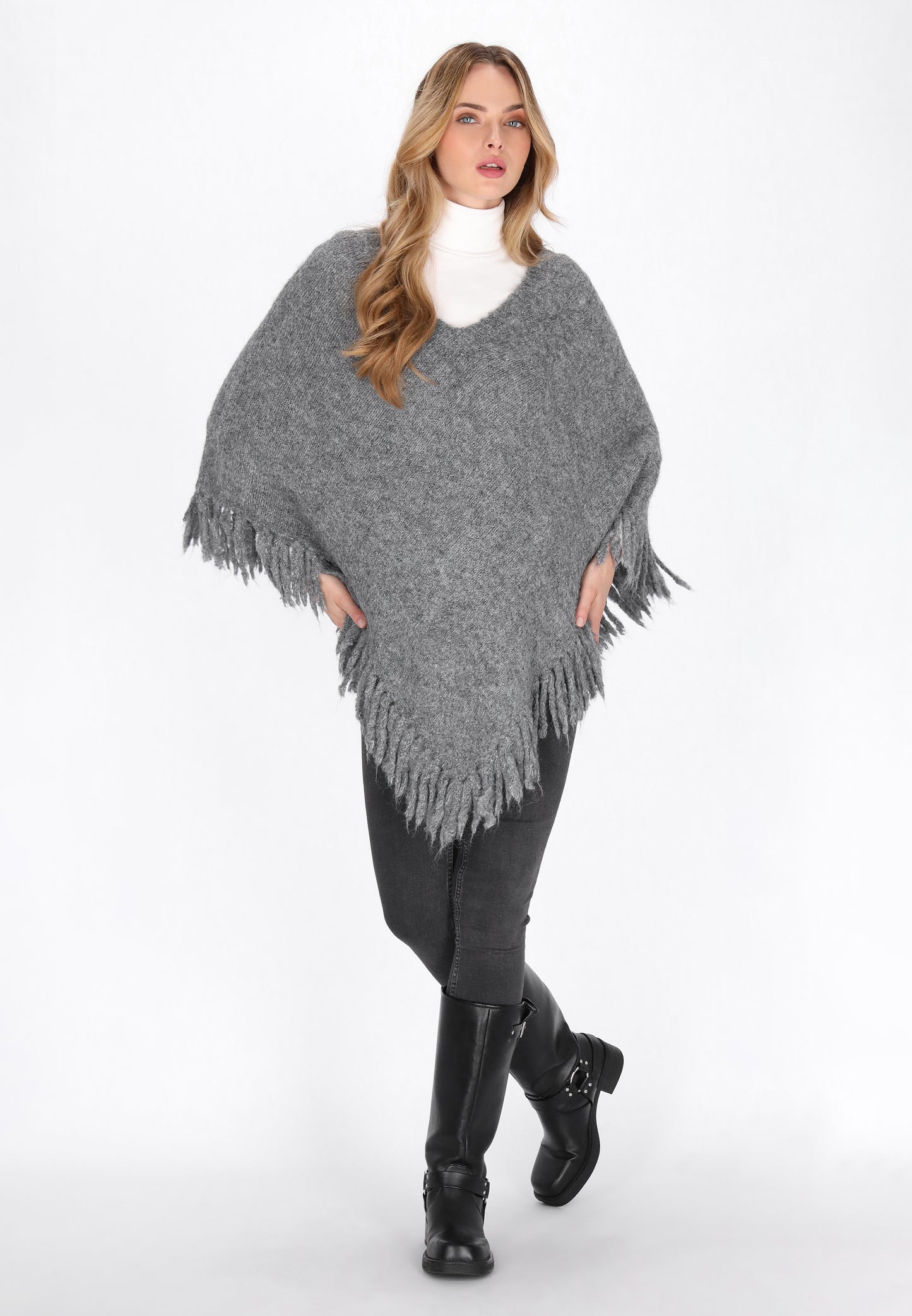 DreiMaster Vintage Damen Poncho